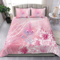 Afro Vodou Erzulie Freda Bedding Set Hibiscus & Pearls