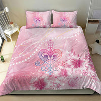 Afro Vodou Erzulie Freda Bedding Set Hibiscus & Pearls