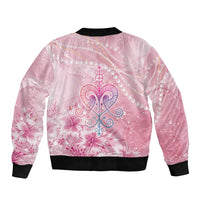Afro Vodou Erzulie Freda Bomber Jacket Hibiscus & Pearls