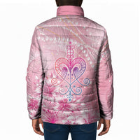 Afro Vodou Erzulie Freda Padded Jacket Hibiscus & Pearls
