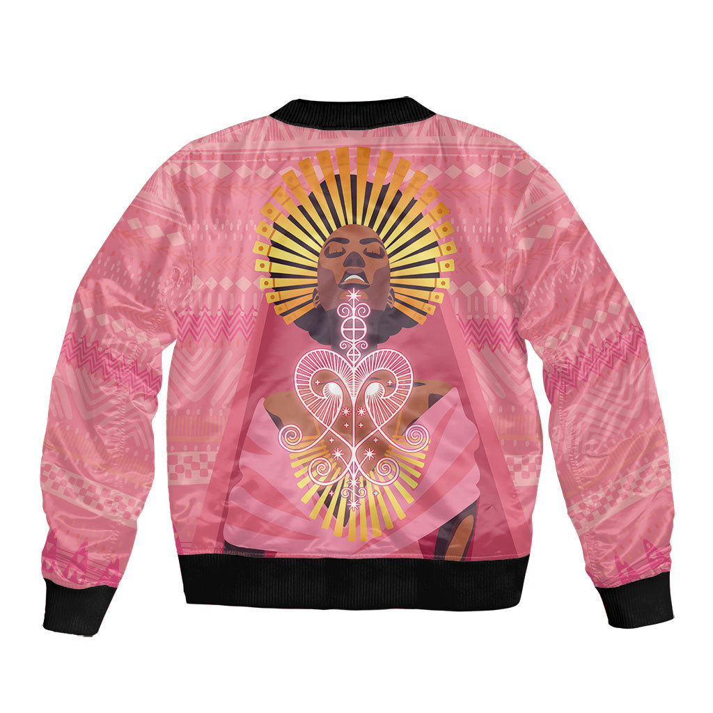 Afro Vodou Erzulie Freda Goddess Bomber Jacket