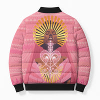 Afro Vodou Erzulie Freda Goddess Bomber Puffer Jacket