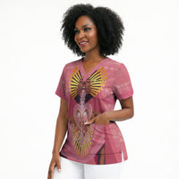Afro Vodou Erzulie Freda Goddess Scrub Top
