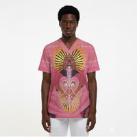 Afro Vodou Erzulie Freda Goddess Scrub Top