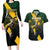 Personalised South Africa Rugby Couples Matching Long Sleeve Bodycon Dress and Hawaiian Shirt Proud Bokke We Are Champions LT7 - Wonder Print Shop