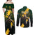 Personalised South Africa Rugby Couples Matching Off Shoulder Maxi Dress and Long Sleeve Button Shirt Proud Bokke We Are Champions LT7 - Wonder Print Shop