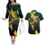 Personalised South Africa Rugby Couples Matching Off The Shoulder Long Sleeve Dress and Hawaiian Shirt Proud Bokke We Are Champions LT7 - Wonder Print Shop