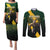 Personalised South Africa Rugby Couples Matching Puletasi and Long Sleeve Button Shirt Proud Bokke We Are Champions LT7 - Wonder Print Shop