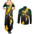 Personalised South Africa Rugby Couples Matching Summer Maxi Dress and Long Sleeve Button Shirt Proud Bokke We Are Champions LT7 - Wonder Print Shop