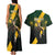 Personalised South Africa Rugby Couples Matching Tank Maxi Dress and Hawaiian Shirt Proud Bokke We Are Champions LT7 - Wonder Print Shop