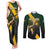 Personalised South Africa Rugby Couples Matching Tank Maxi Dress and Long Sleeve Button Shirt Proud Bokke We Are Champions LT7 - Wonder Print Shop