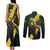 Personalised South Africa Rugby Couples Matching Tank Maxi Dress and Long Sleeve Button Shirt Proud Bokke We Are Champions LT7 - Wonder Print Shop