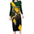 Personalised South Africa Rugby Family Matching Long Sleeve Bodycon Dress and Hawaiian Shirt Proud Bokke We Are Champions LT7 - Wonder Print Shop