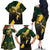 Personalised South Africa Rugby Family Matching Off The Shoulder Long Sleeve Dress and Hawaiian Shirt Proud Bokke We Are Champions - Wonder Print Shop