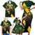 Personalised South Africa Rugby Family Matching Short Sleeve Bodycon Dress and Hawaiian Shirt Proud Bokke We Are Champions - Wonder Print Shop