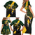 Personalised South Africa Rugby Family Matching Short Sleeve Bodycon Dress and Hawaiian Shirt Proud Bokke We Are Champions - Wonder Print Shop