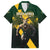 Personalised South Africa Rugby Family Matching Short Sleeve Bodycon Dress and Hawaiian Shirt Proud Bokke We Are Champions - Wonder Print Shop