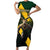 Personalised South Africa Rugby Family Matching Short Sleeve Bodycon Dress and Hawaiian Shirt Proud Bokke We Are Champions - Wonder Print Shop