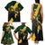 Personalised South Africa Rugby Family Matching Tank Maxi Dress and Hawaiian Shirt Proud Bokke We Are Champions - Wonder Print Shop