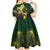 Personalised South Africa Rugby Kid Short Sleeve Dress Proud Bokke We Are Champions - Wonder Print Shop