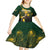 Personalised South Africa Rugby Kid Short Sleeve Dress Proud Bokke We Are Champions - Wonder Print Shop