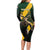 Personalised South Africa Rugby Long Sleeve Bodycon Dress Proud Bokke We Are Champions - Wonder Print Shop