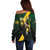 Personalised South Africa Rugby Off Shoulder Sweater Proud Bokke We Are Champions - Wonder Print Shop