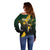 Personalised South Africa Rugby Off Shoulder Sweater Proud Bokke We Are Champions - Wonder Print Shop