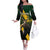 Personalised South Africa Rugby Off The Shoulder Long Sleeve Dress Proud Bokke We Are Champions - Wonder Print Shop