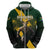 Personalised South Africa Rugby Zip Hoodie Proud Bokke We Are Champions - Wonder Print Shop