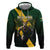 Personalised South Africa Rugby Zip Hoodie Proud Bokke We Are Champions - Wonder Print Shop