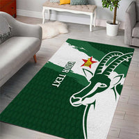 Zimbabwe Rugby Personalized Grunge Area Rug GO Sables - Wonder Print Shop