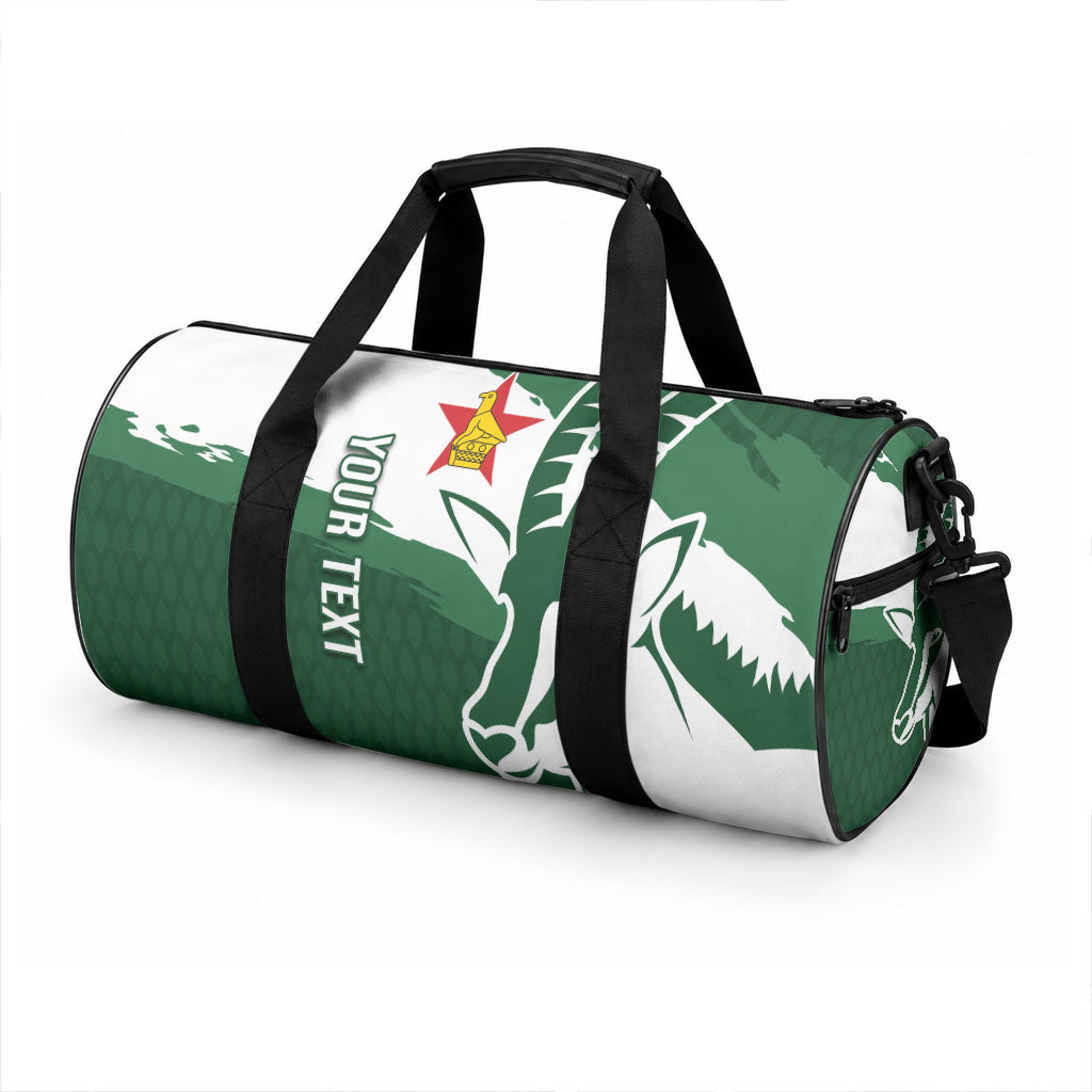 Zimbabwe Rugby Personalized Grunge Duffle Bag GO Sables