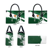 Zimbabwe Rugby Personalized Grunge Leather Bag GO Sables - Wonder Print Shop