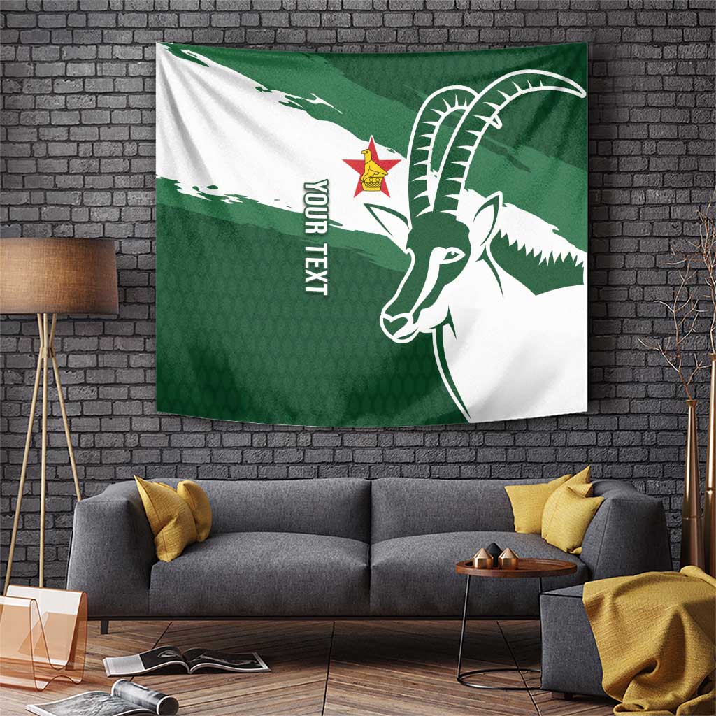 Zimbabwe Rugby Personalized Grunge Tapestry GO Sables - Wonder Print Shop