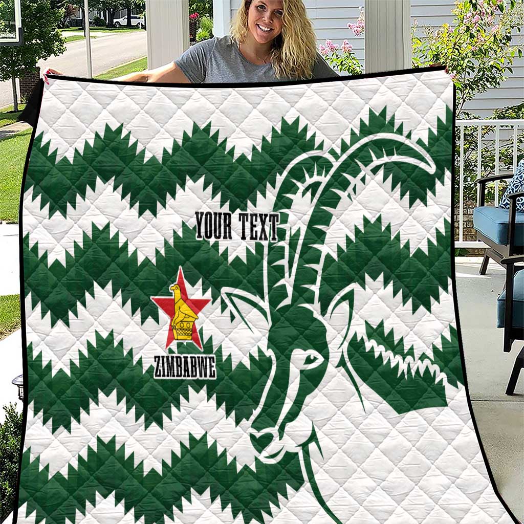 Zimbabwe Rugby The Sables Personalized Quilt Retro Jersey Inspired - Wonder Print Shop
