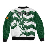 Zimbabwe Rugby The Sables Personalized Sleeve Zip Bomber Jacket Retro Jersey Inspired - Wonder Print Shop