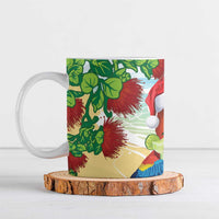 Have A Very Beach Christmas Ceramic Mug Parrot By Lehua Flower - Wonder Print Shop