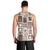 Hawaii Christmas Retro Patchwork Men Tank Top Brown - Wonder Print Shop