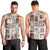 Hawaii Christmas Retro Patchwork Men Tank Top Brown - Wonder Print Shop