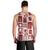 Hawaii Christmas Retro Patchwork Men Tank Top Red - Wonder Print Shop