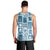 Hawaii Christmas Retro Patchwork Men Tank Top Aquamarine - Wonder Print Shop