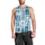 Hawaii Christmas Retro Patchwork Men Tank Top Aquamarine - Wonder Print Shop