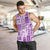 Hawaii Christmas Retro Patchwork Men Tank Top Violet - Wonder Print Shop