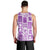 Hawaii Christmas Retro Patchwork Men Tank Top Violet - Wonder Print Shop