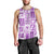 Hawaii Christmas Retro Patchwork Men Tank Top Violet - Wonder Print Shop