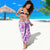 Hawaii Christmas Retro Patchwork Sarong Violet - Wonder Print Shop