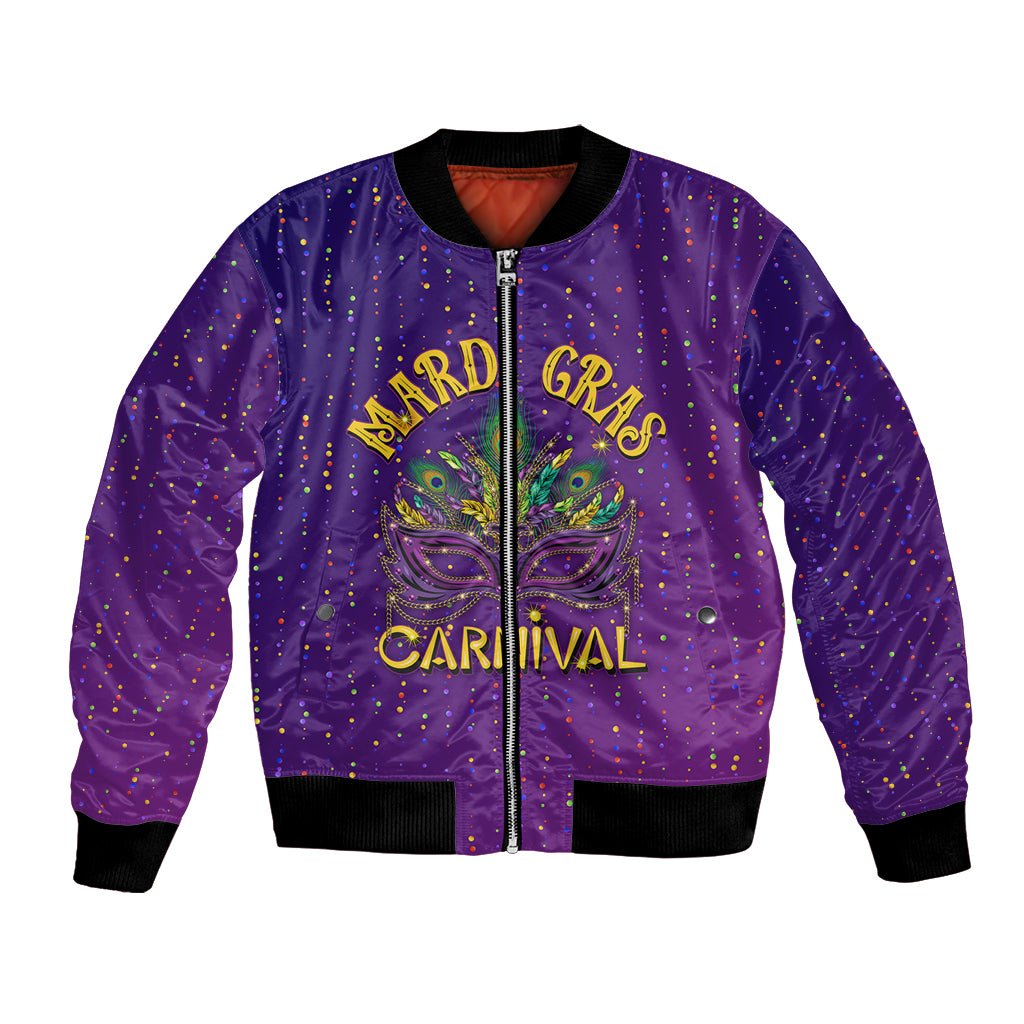 Mardi Gras Festive Confetti Bomber Jacket LT7 - Wonder Print Shop