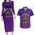 Mardi Gras Festive Confetti Couples Matching Long Sleeve Bodycon Dress and Hawaiian Shirt LT7 - Wonder Print Shop