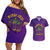 Mardi Gras Festive Confetti Couples Matching Off Shoulder Short Dress and Hawaiian Shirt LT7 - Wonder Print Shop